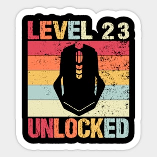 Level 23 Unlocked - 23rd Birthday Sticker